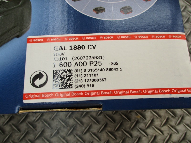 未使用品 BOSCH ボッシュ 14.4V18Vバッテリー充電器 GAL1880CV PROFESSIONAL GAL 1880 CV_2