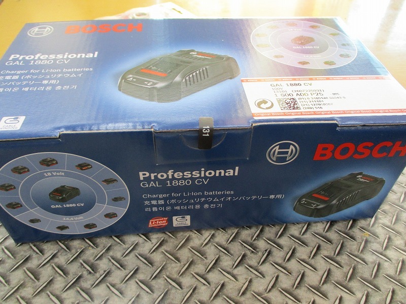 未使用品 BOSCH ボッシュ 14.4V18Vバッテリー充電器 GAL1880CV PROFESSIONAL GAL 1880 CV_6