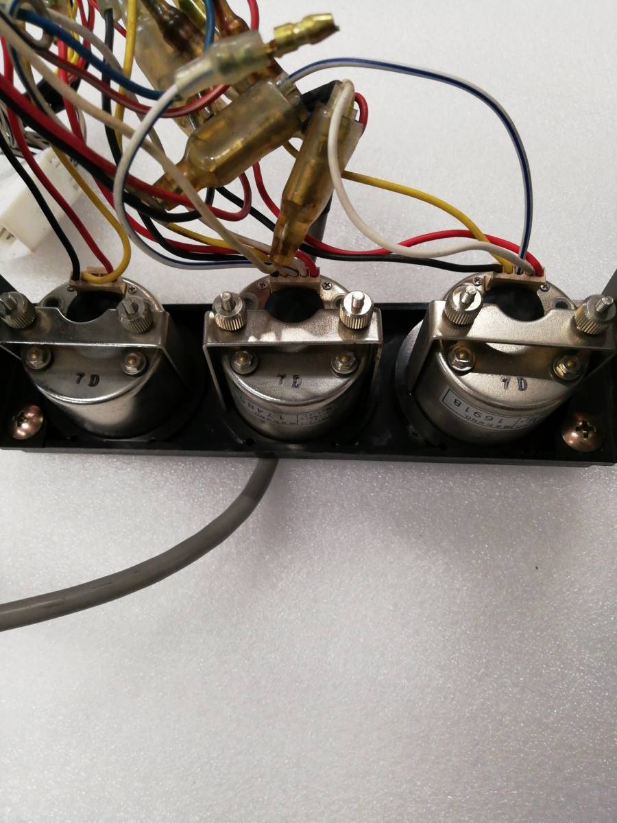 スバル 純正オプション3連メーター 電圧計、油温計、油圧計 LAMCO
