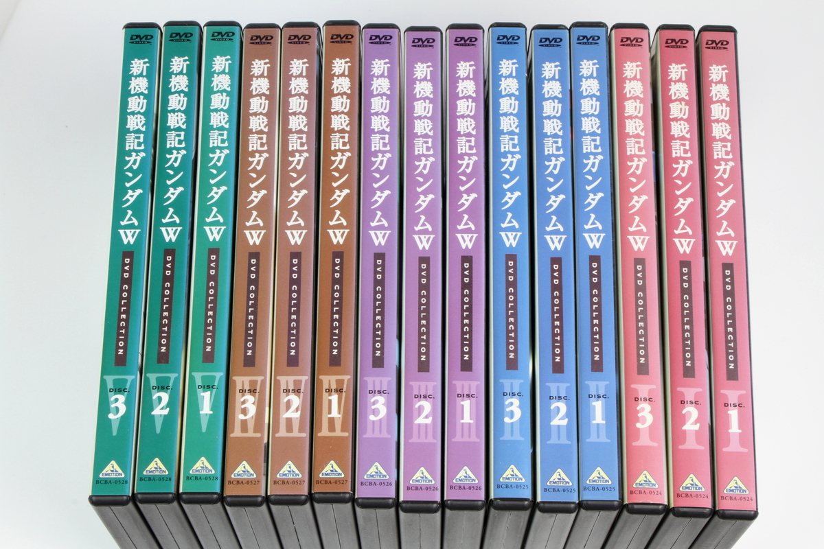 B15) ガンダムW DVDコレクション 全5ボックス15巻セット 収納ボックス