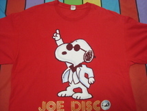 00's～★SNOOPY★スヌーピー★JOE　DISCO★JOE　COOLバージョン★オールド★パロディー★Tシャツ★XL★PEANUTS