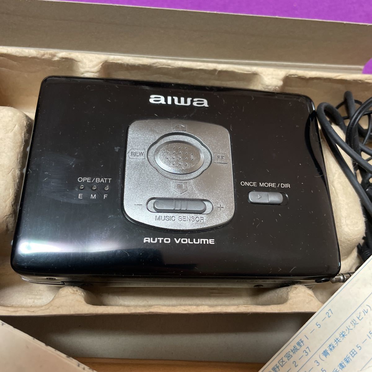 激安大特価，低価 極上 AIWA HS-PX730 ポータブルカセットプレーヤー リモコン 説明書 袋 箱 など(再生専用)｜売買されたオークション情報、yahooの商品情報をアーカイブ公開 - オークファン 再生専用
