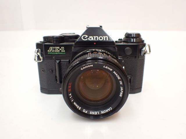 Canon キヤノン フィルム一眼レフカメラ AE-1 Program ブラックボディ +単焦点レンズ FD 50mm F1.4 S.S.C セット (1) □ 6538F-2 AE-1 Canon キヤノン ⁄SIGMA_HIGHSPEED セット Tamr