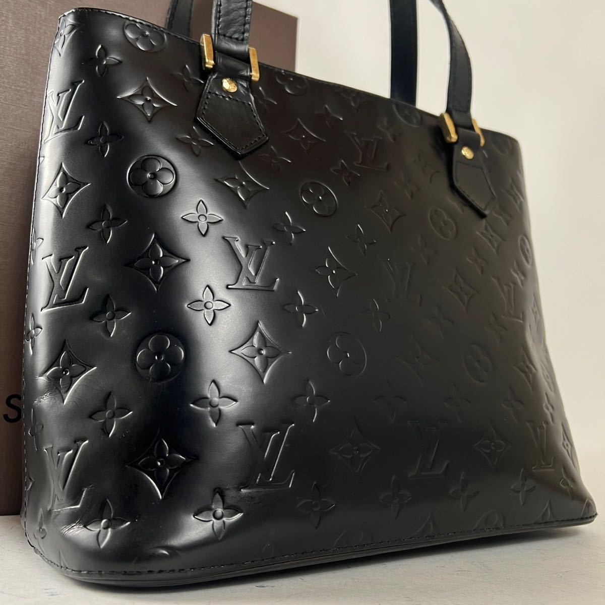 Louis Vuitton 1円 ☆美品☆ ヒューストン マットブラック トート 