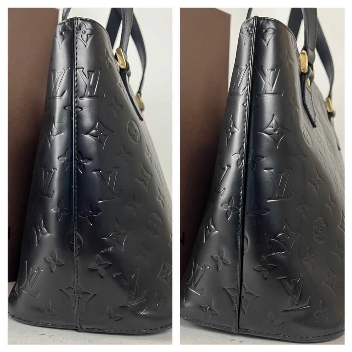 Louis Vuitton 1円 ☆美品☆ ヒューストン マットブラック トート 