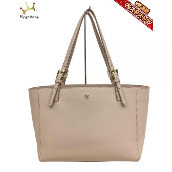 トリーバーチ TORY BURCH トートバッグ - レザー ピンクベージュ