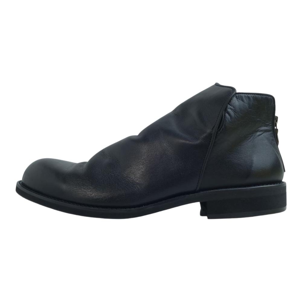 正規品，限定セール ヴァリジスタ VARISISTA BACK ZIP BOOTS バックジップ レザー ドレープ ブーツ ブラック系 43 新古品(26.5cm)｜売買されたオークション情報、yahooの商品情報をアーカイブ公開 - オークファン 26.5cm