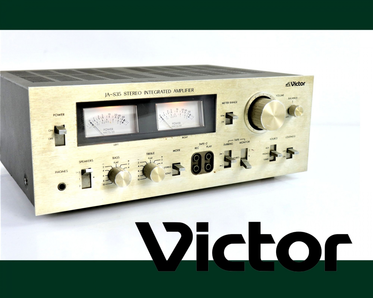通電OK】 Victor JA-S35 ビクター プリメインアンプ 1976年 MADE IN