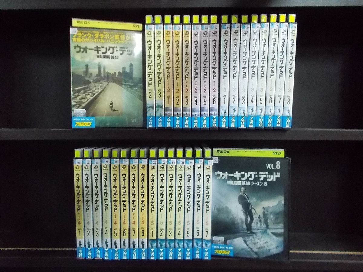 ウォーキングデッド シーズン1～10 レンタル落ち DVD ウォーキング・デッド シーズン1～5 計33本セット ※ケース無し発送