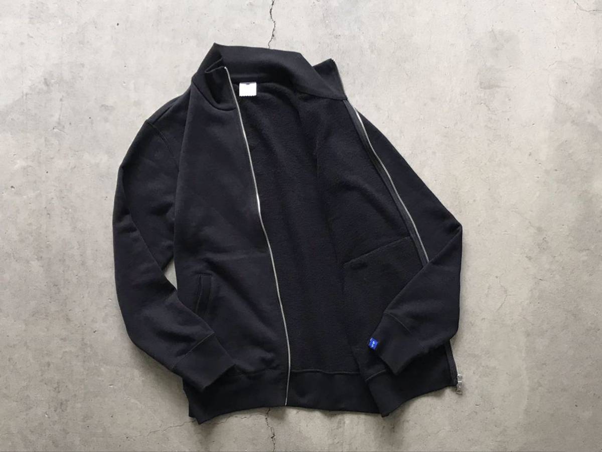 美品 LOOPWHEELER ハイネック仕様 吊り裏毛スウェット ジップアップ 