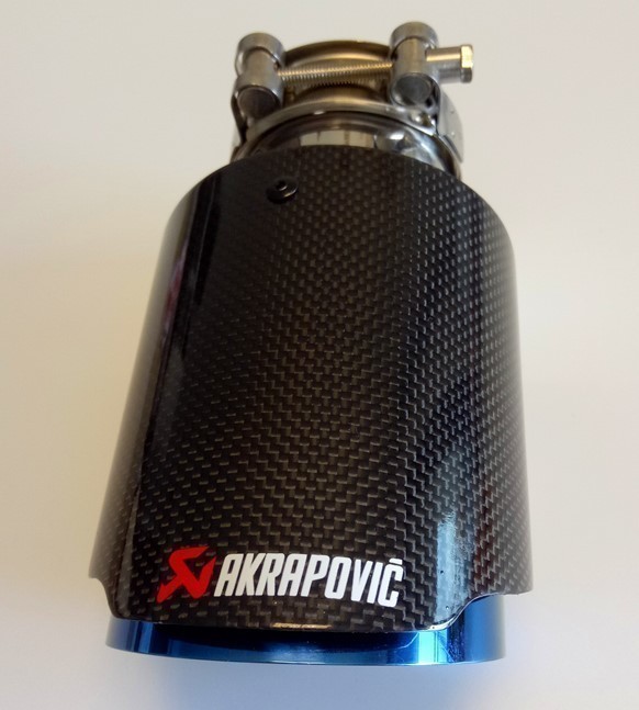 Akrapovic マフラーカッター 炭素繊維 エンドパイプ ステンレスヒートタイプ