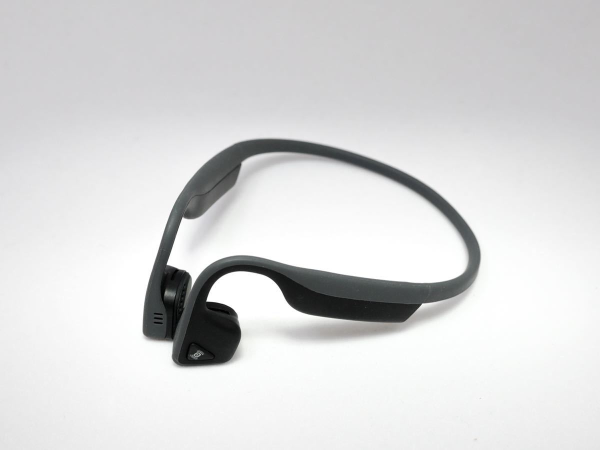 AfterShokz TREKZ TITANIUM 骨伝導ワイヤレスヘッドホン グレー TITANIUM TREKZ AfterShokz スレートグレー ヘッドホン Pro
