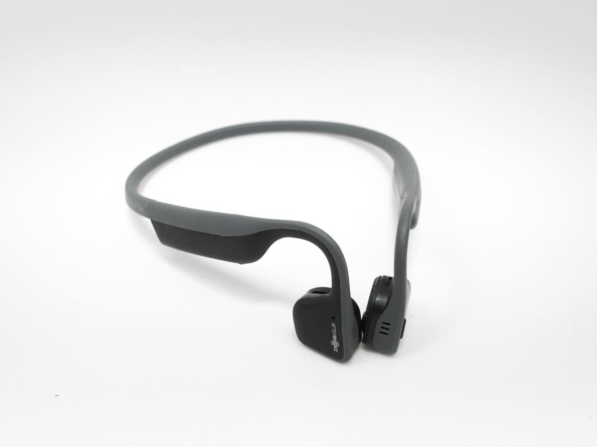 AfterShokz TREKZ TITANIUM 骨伝導ワイヤレスヘッドホン グレー TITANIUM TREKZ AfterShokz スレートグレー ヘッドホン Pro