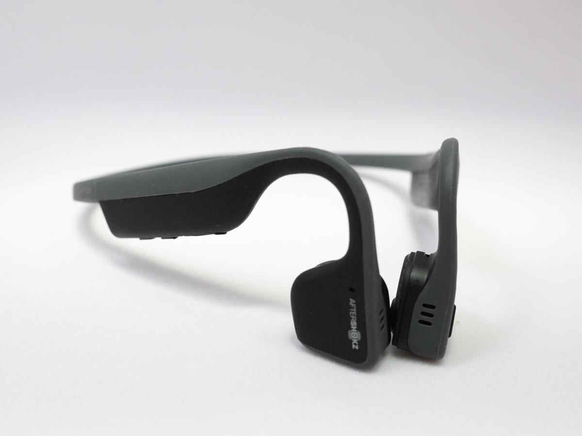 AfterShokz TREKZ TITANIUM 骨伝導ワイヤレスヘッドホン グレー TITANIUM TREKZ AfterShokz スレートグレー ヘッドホン Pro