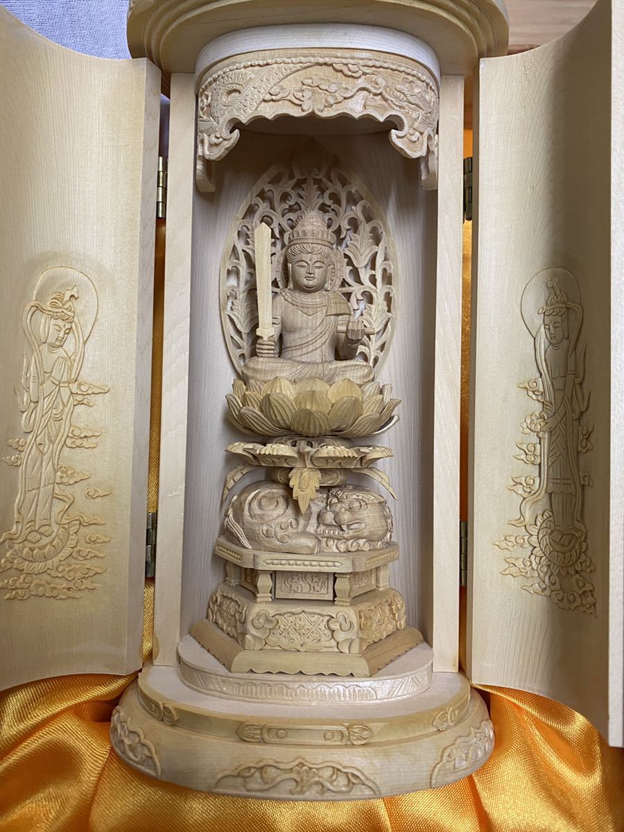 仏教美術 木彫 仏像 東京書芸館 工芸美術大師 虞定良 仏龕 干支御