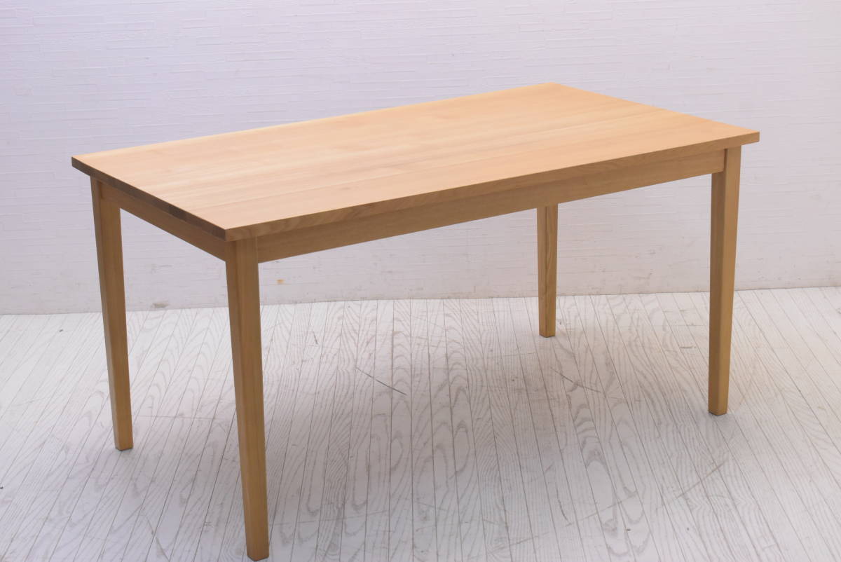 TPN1011_無印良品/MUJI/タモ材/ダイニングテーブル/ナチュラル/140cm 