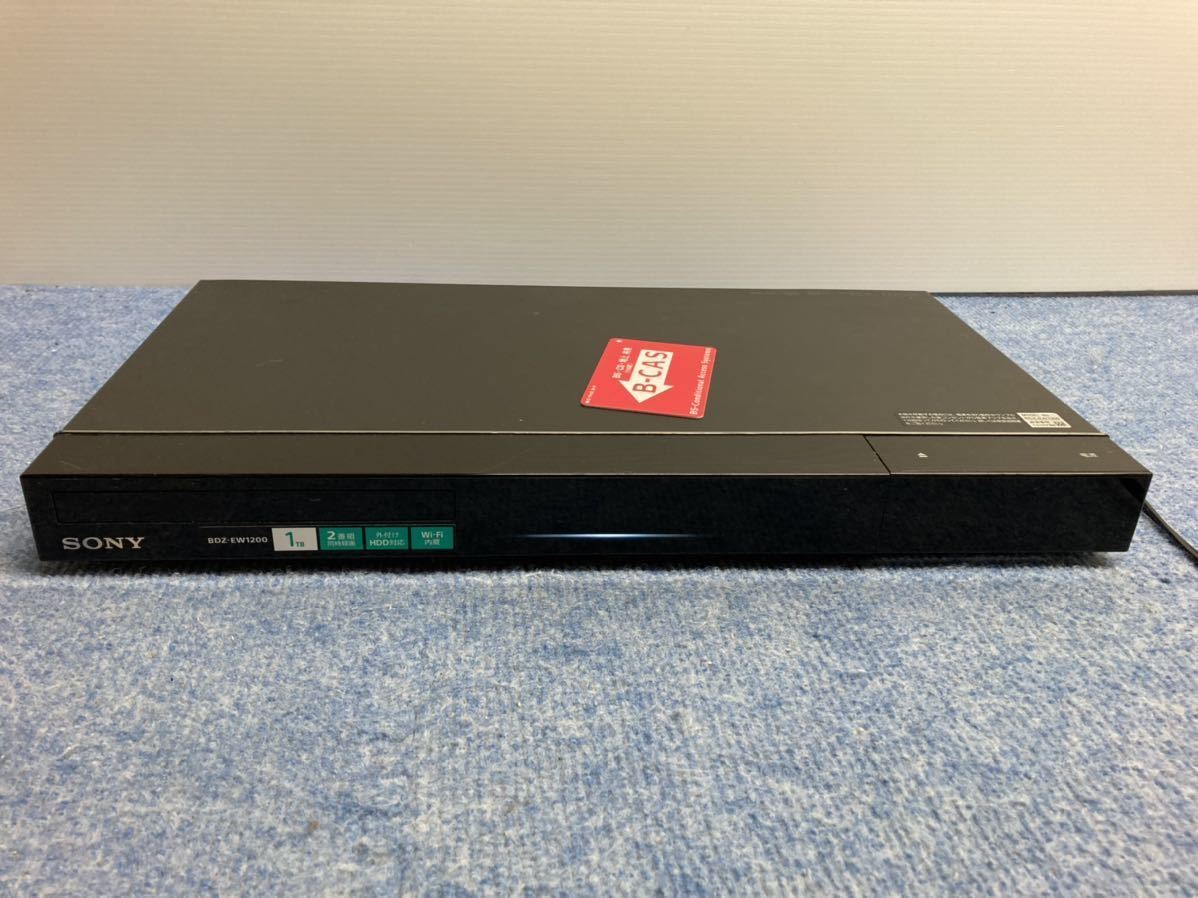 SONY ソニー BDZ-EW1200 ブルーレイディスクレコーダー作動確認済み