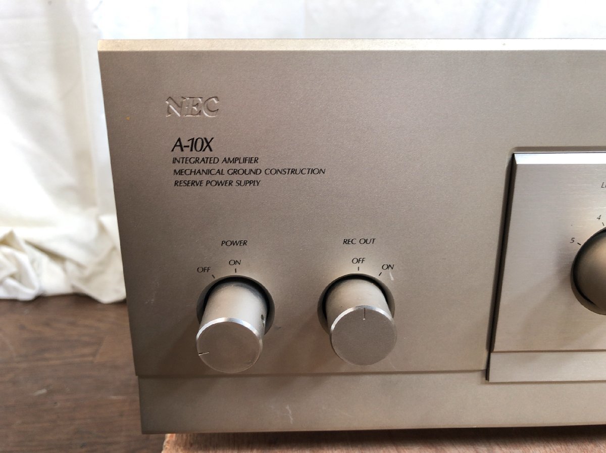 D034Y014○NEC A-10X 音出し確認済み！プリメインアンプ 高級