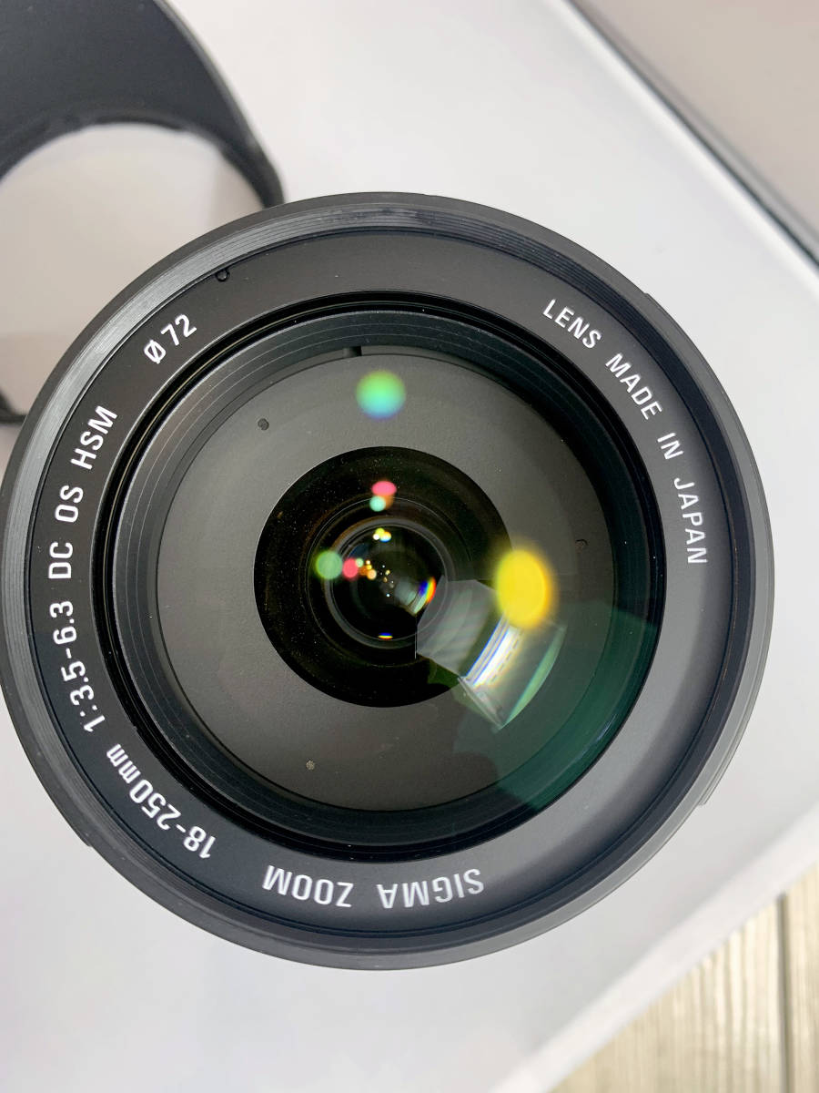 中古 SIGMA ズームレンズ 18-250mm F3.5-6.3 HSM ニコン用 シグマ