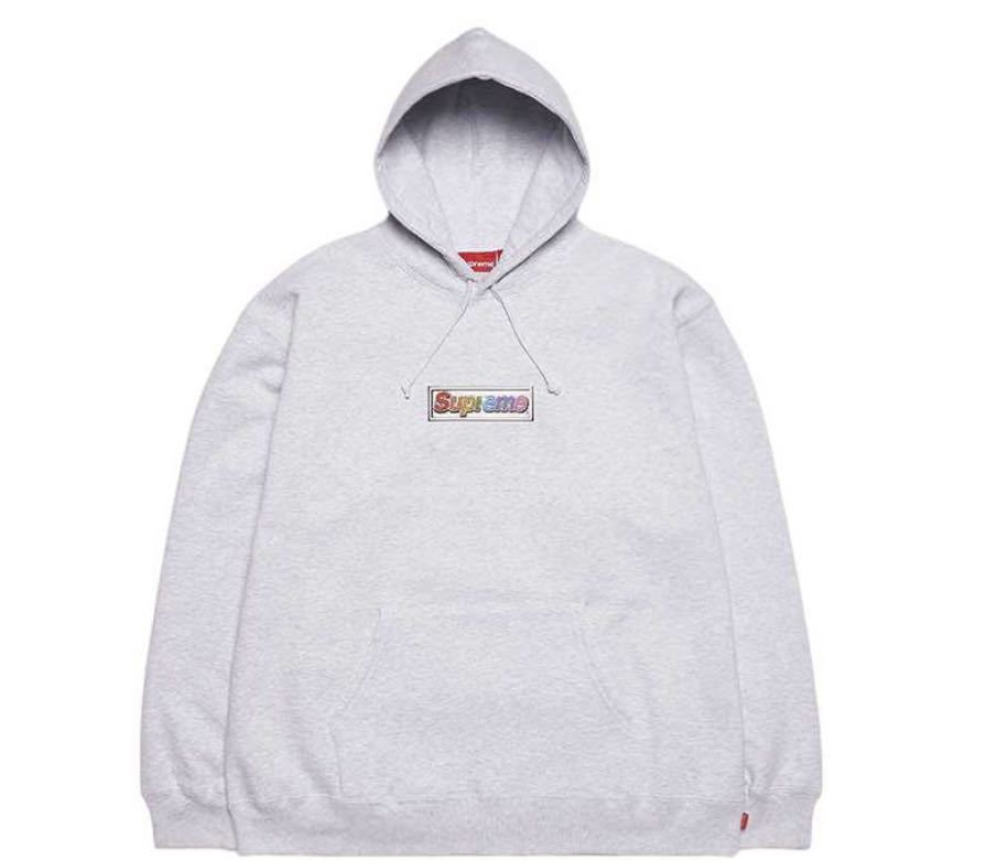 安い，低価 Supreme Bling Box Logo Hooded Sweatshirt Ash Grey Medium シュプリームパーカー M(パーカ)｜売買されたオークション情報、yahooの商品情報をアーカイブ公開 - オークファン 男性用