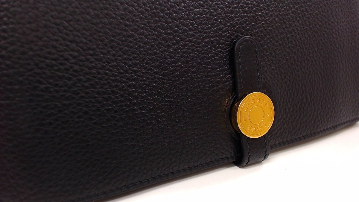 1円超美品☆エルメス☆ドゴンGM トリヨンクレマンス 2つ折り長財布