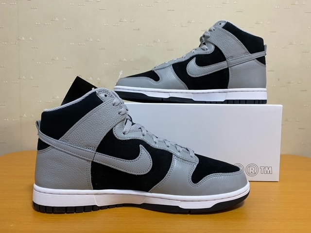 新品 NIKE DUNK HI by you シャドー オマージュ 28.5センチ 白×灰色 