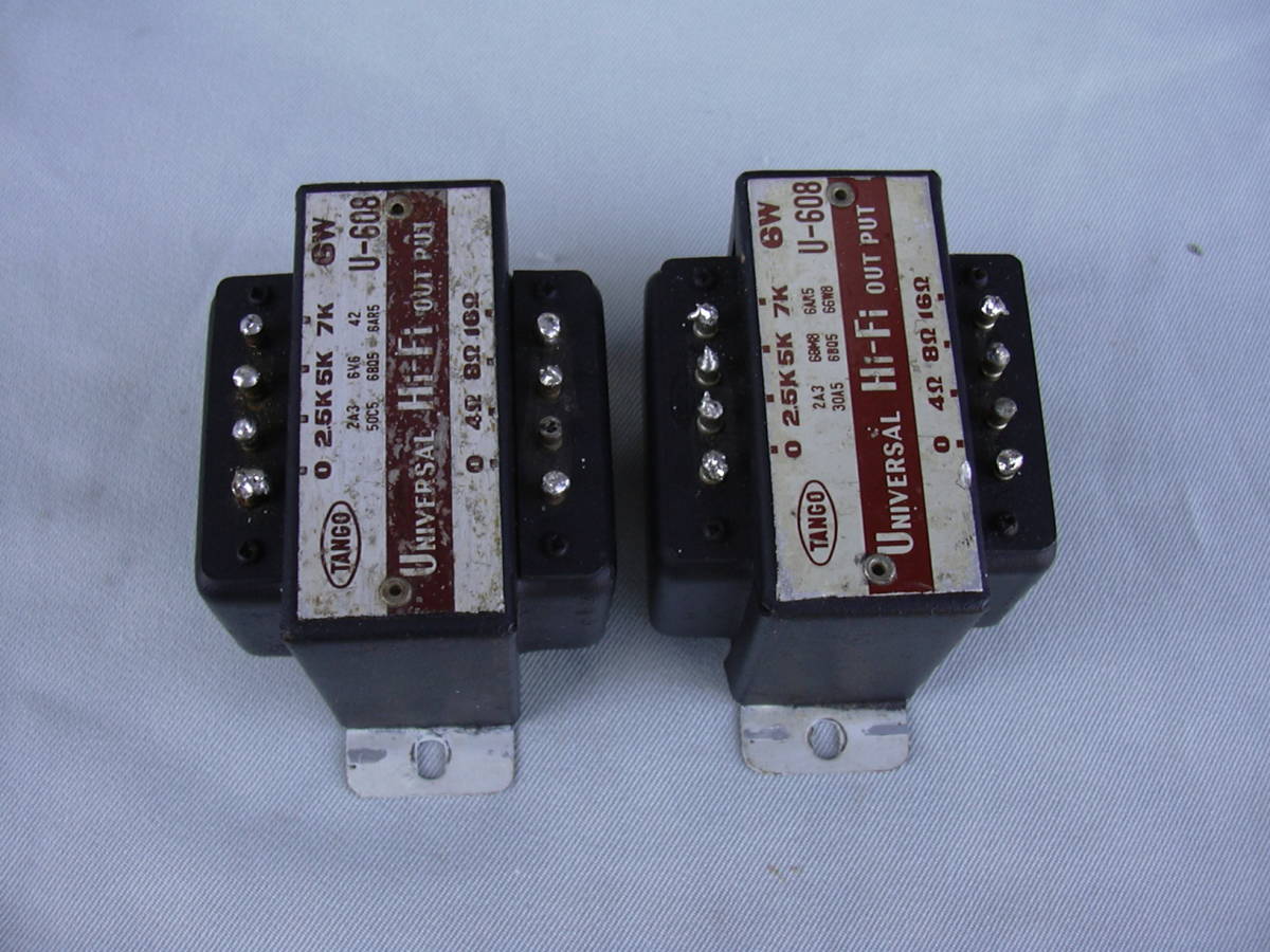 TANGO U-608 タンゴ Yahoo!オークション 出力トランス - 6W Hi-Fi 2台