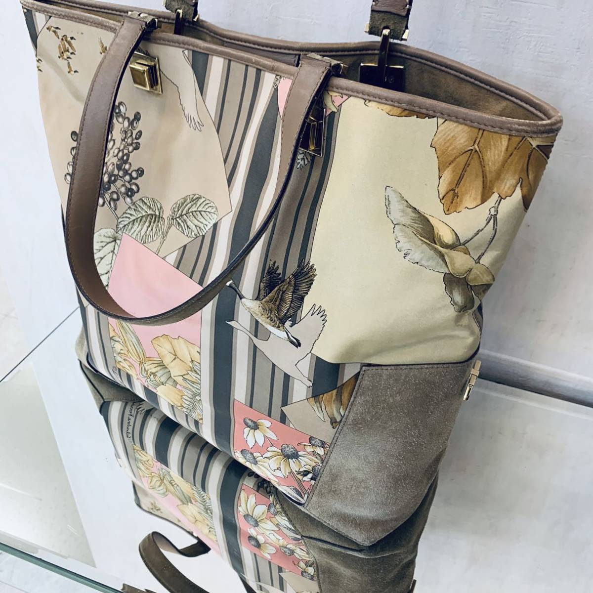 極美品 FERRAGAMO フェラガモ ショルダートート ビジネスバッグ A4 