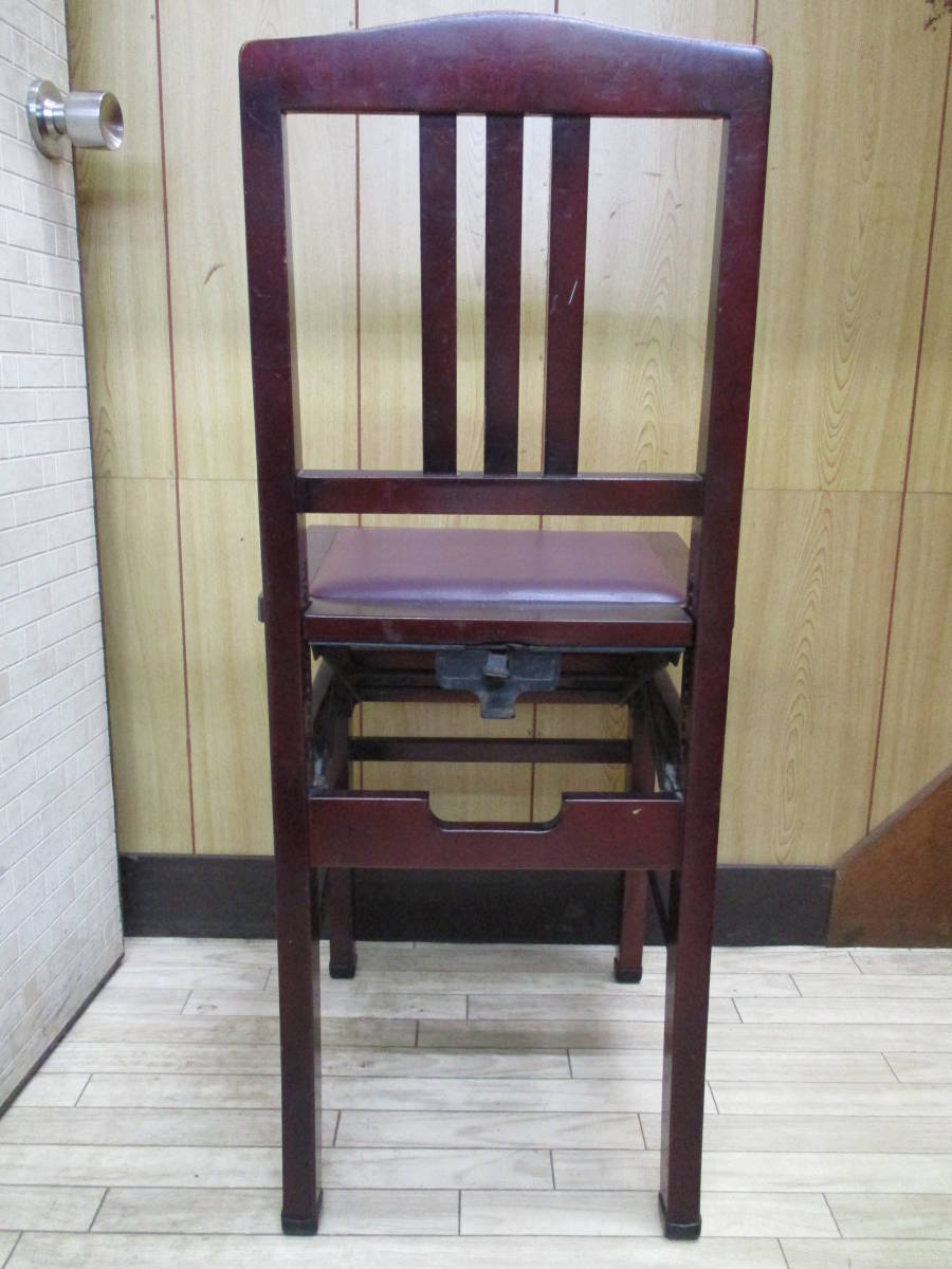 ピアノ用高低自在背もたれ椅子 中古 ピアノ椅子 トムソン椅子 中古