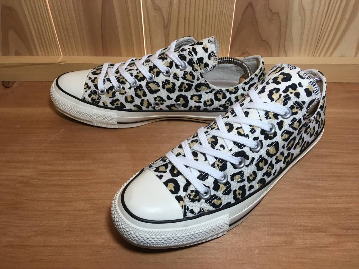 品質保証，本物保証 CONVERSE コンバース ALL STAR オールスター 100 白&times;レオパード 8.0インチ 26.5cm Used 検 ヒョウ柄 チャック テイラー(26.5cm)｜売買されたオークション情報、yahooの商品情報をアーカイブ公開 - オー 26.5cm