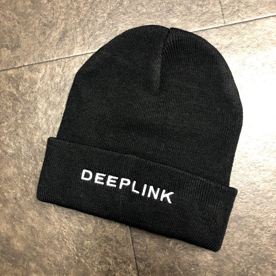 1円 貴重 新品 DEEP LINK 限定 刺繍 ニットキャップ 帽子 ニット帽 