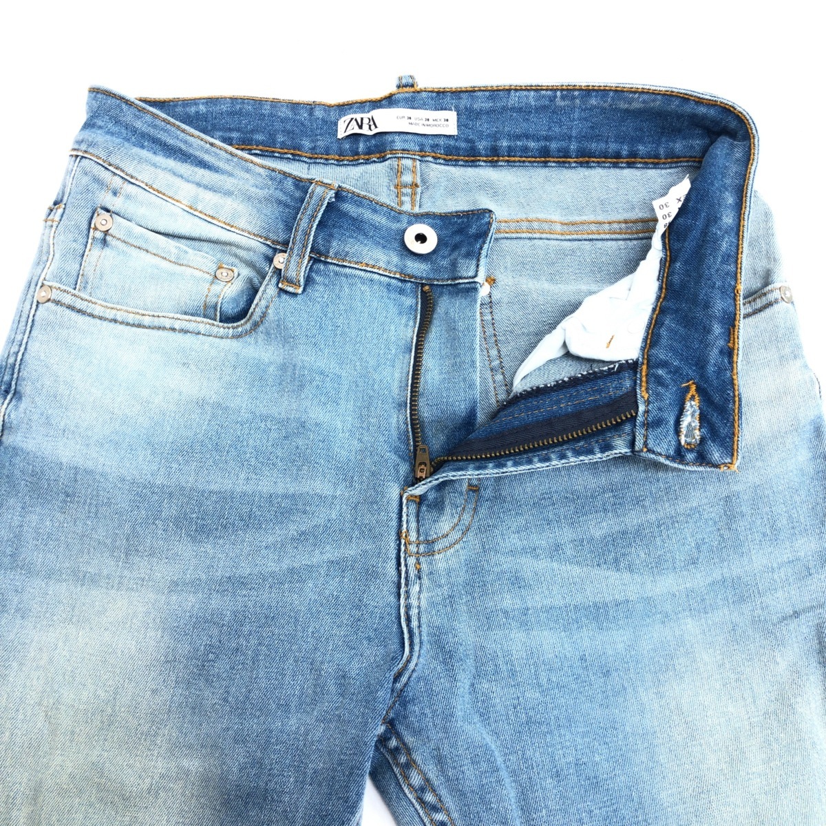Zara Man ザラマン 加工 ストレッチ スキニー デニム パンツ 30 インディゴ メンズ 紳士 W30 売買されたオークション情報 Yahooの商品情報をアーカイブ公開 オークファン Aucfan Com