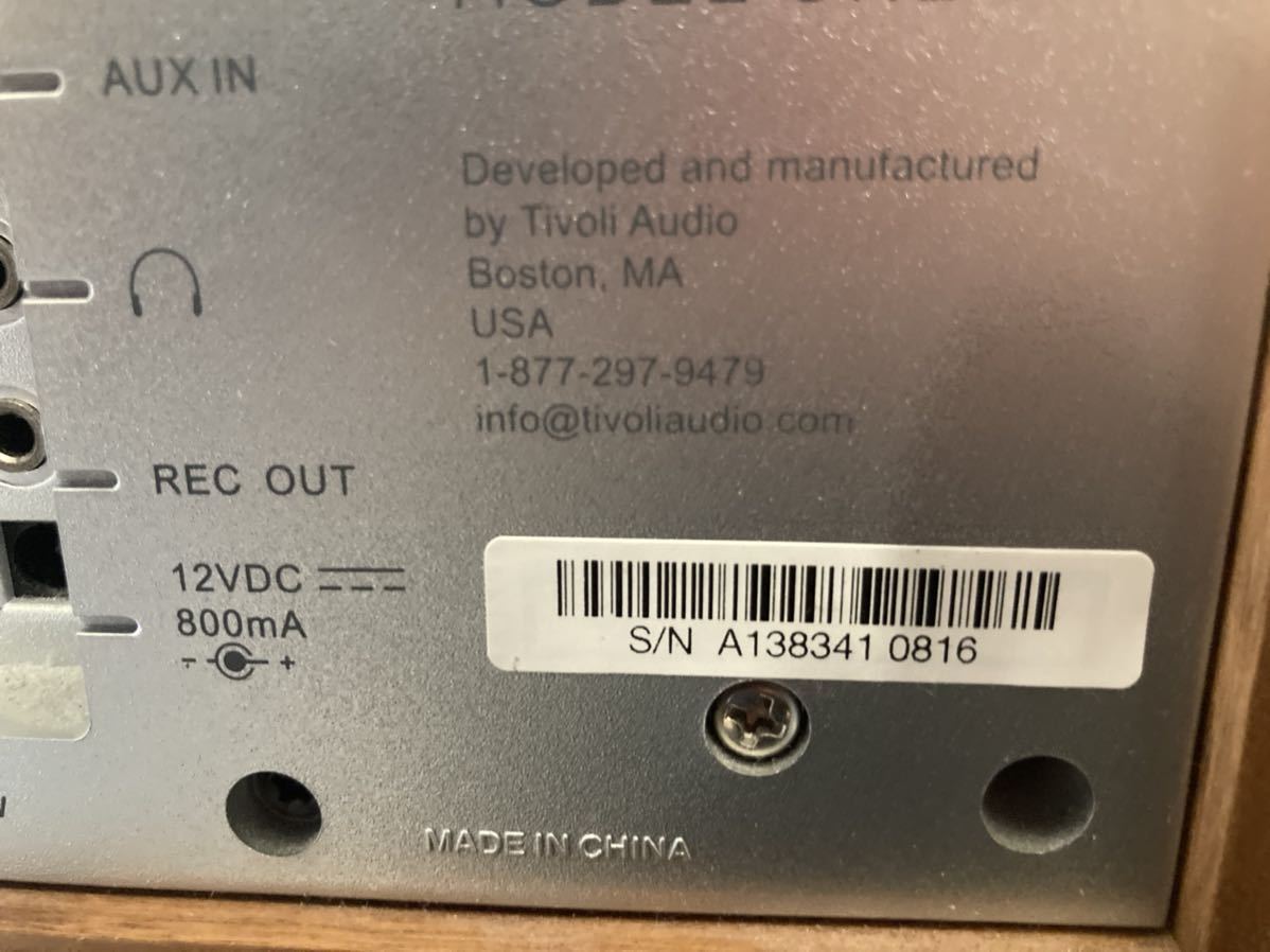 Tivoli Audio One モデル チボリTIVOLI COMFORT Tivoli Audio MODEL
