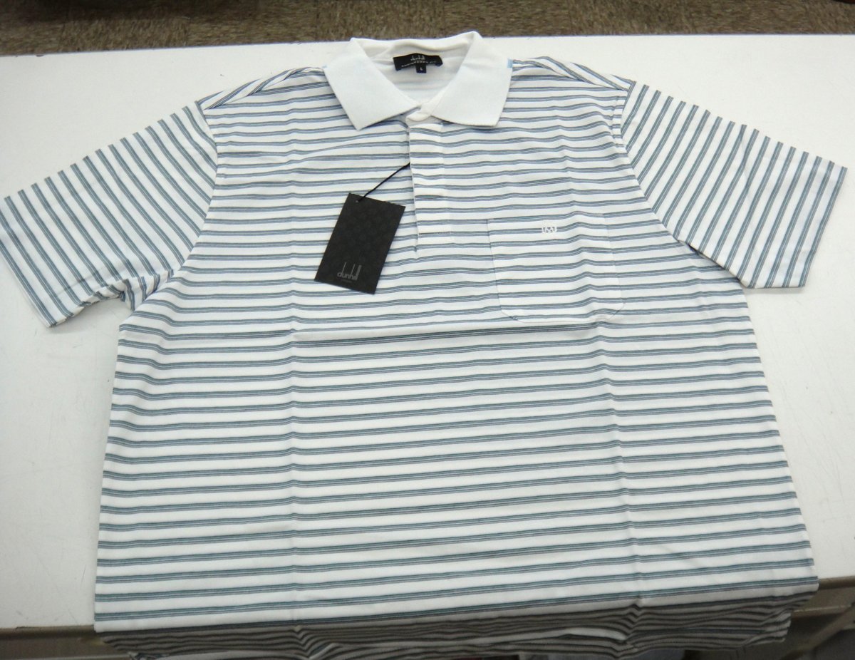 A3【本物保証】 未使用品 dunhill ダンヒル ポロシャツ Lサイズ メンズ 