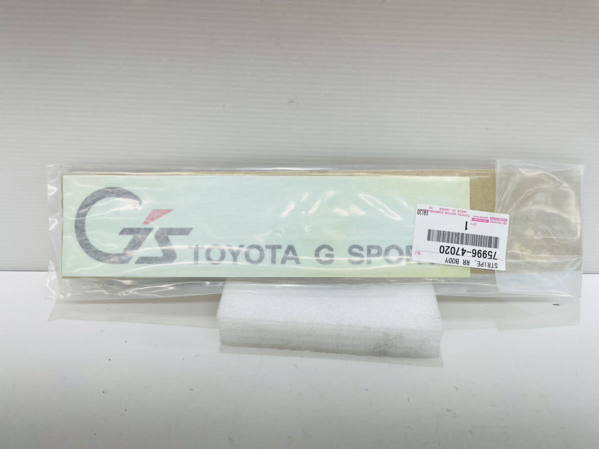 40405 【新品】プリウス ZVW30 G's リアボディーストライプ ステッカー