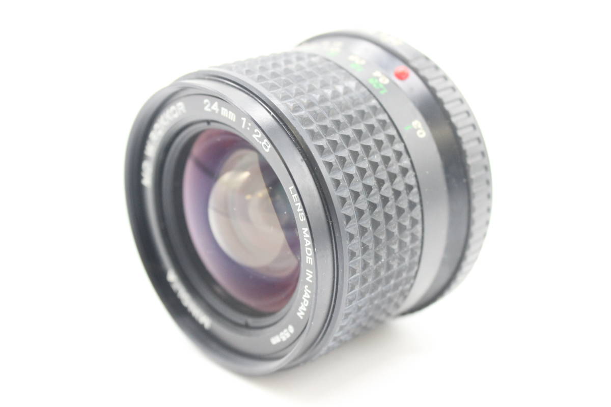 良品 MINOLTA MD W.ROKKOR 24mm f2.8 広角 単焦点 マニュアル オールド