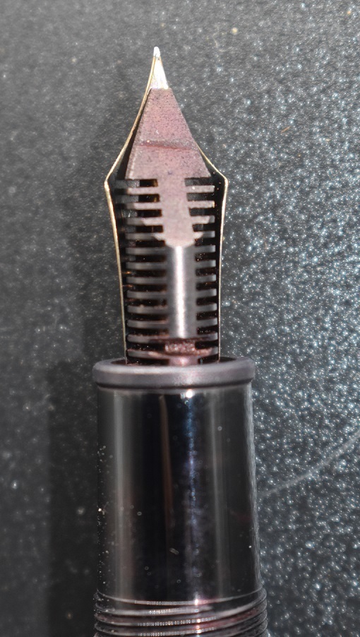 A4-21 モンブラン 万年筆 ペン先 4810 14C 585 刻印 Mont Blanc 筆記