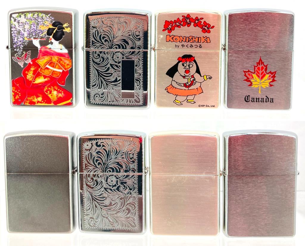 ジャンク1円～】ZIPPO ジッポ まとめ セット8点 唐草/カナダ/スリム 