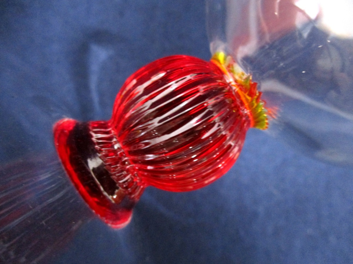 C3849 【未使用品】ムラノガラス -5「ナソン・モレッティ ワイングラス