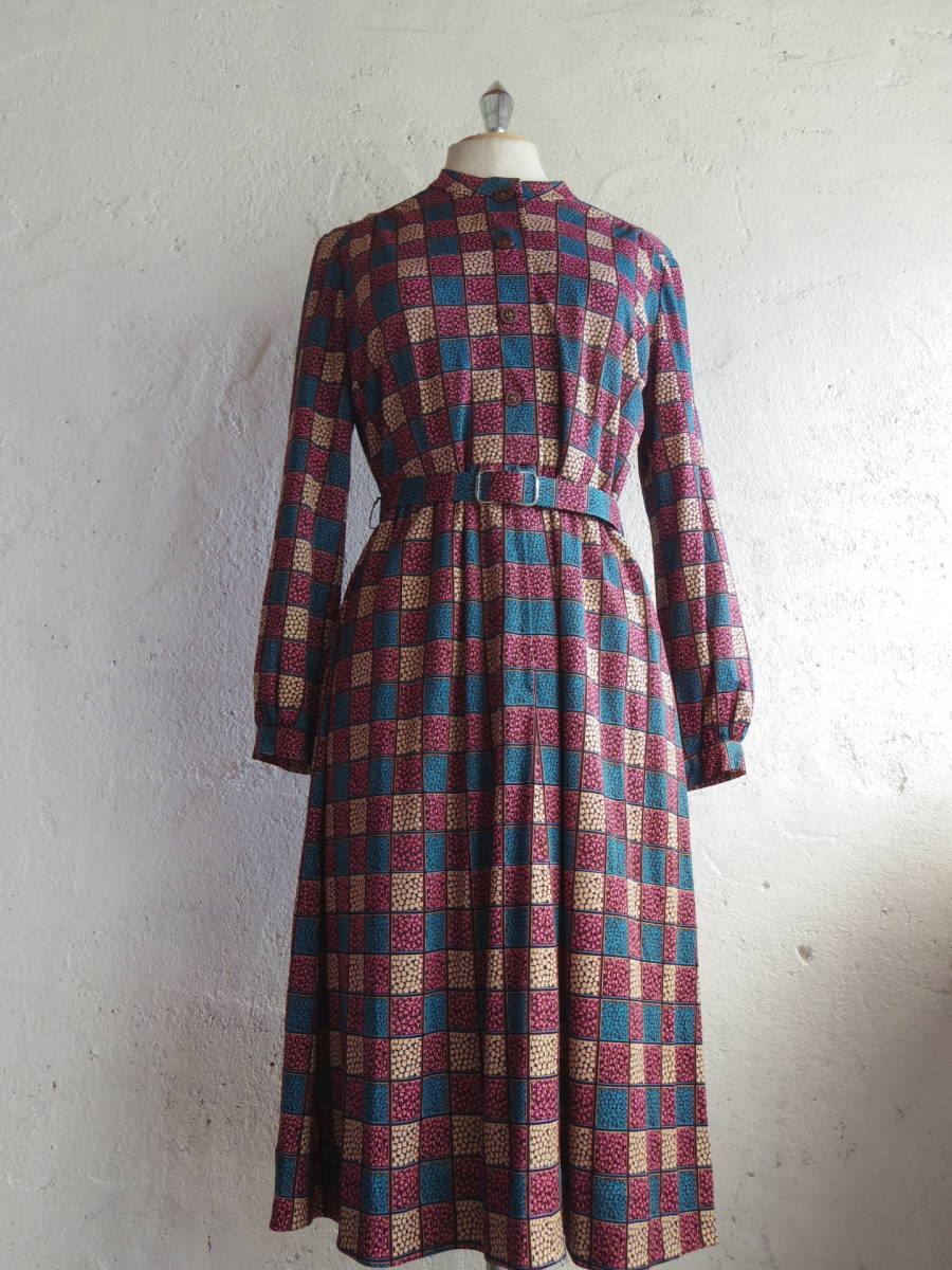 古着 レトロvintageおしゃれピンクブロックチェックワンピ 昭和レトロワンピース70s60s70年代60年代 昭和レトロビンテージカラーワンピ Mサイズ 売買されたオークション情報 Yahooの商品情報をアーカイブ公開 オークファン Aucfan Com