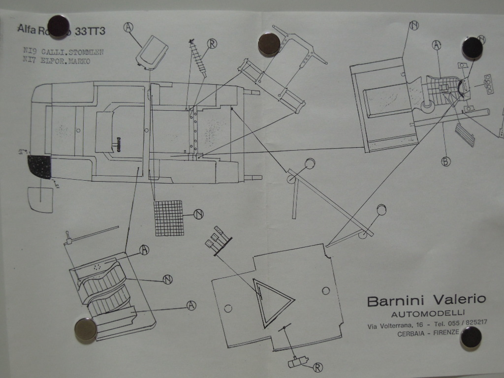 BARNINI 1/24 Alfa Romeo 33TT3 LM 1972(プロトタイプ)｜売買された