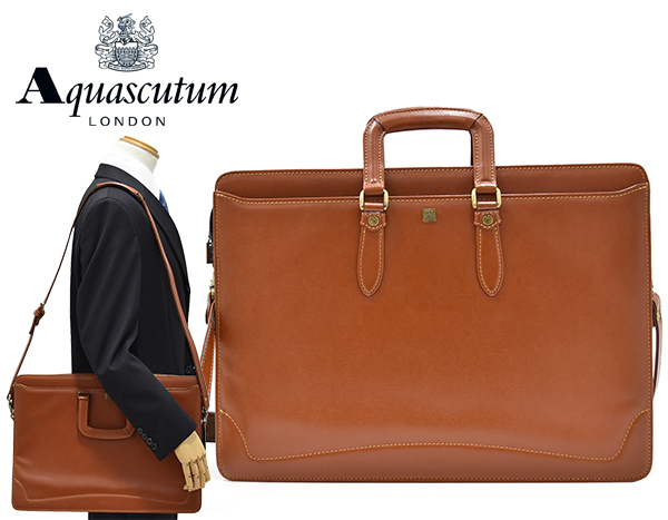 大得価，お買い得 定価7万円 アクアスキュータム 日本製 Aquascutum エンボスレザー 牛革 2WAY ブリーフケース/コニャック マルエム社製(男性用)｜売買されたオークション情報、yahooの商品情報をアーカイブ公開 - 男性用