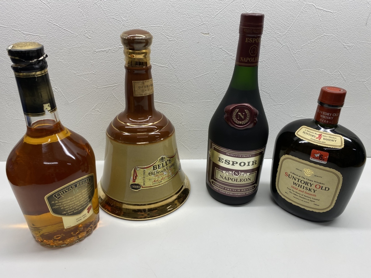 洋酒まとめ 9本セット NAPOLEON/Swing/CHIVAS REGAL 等 古酒