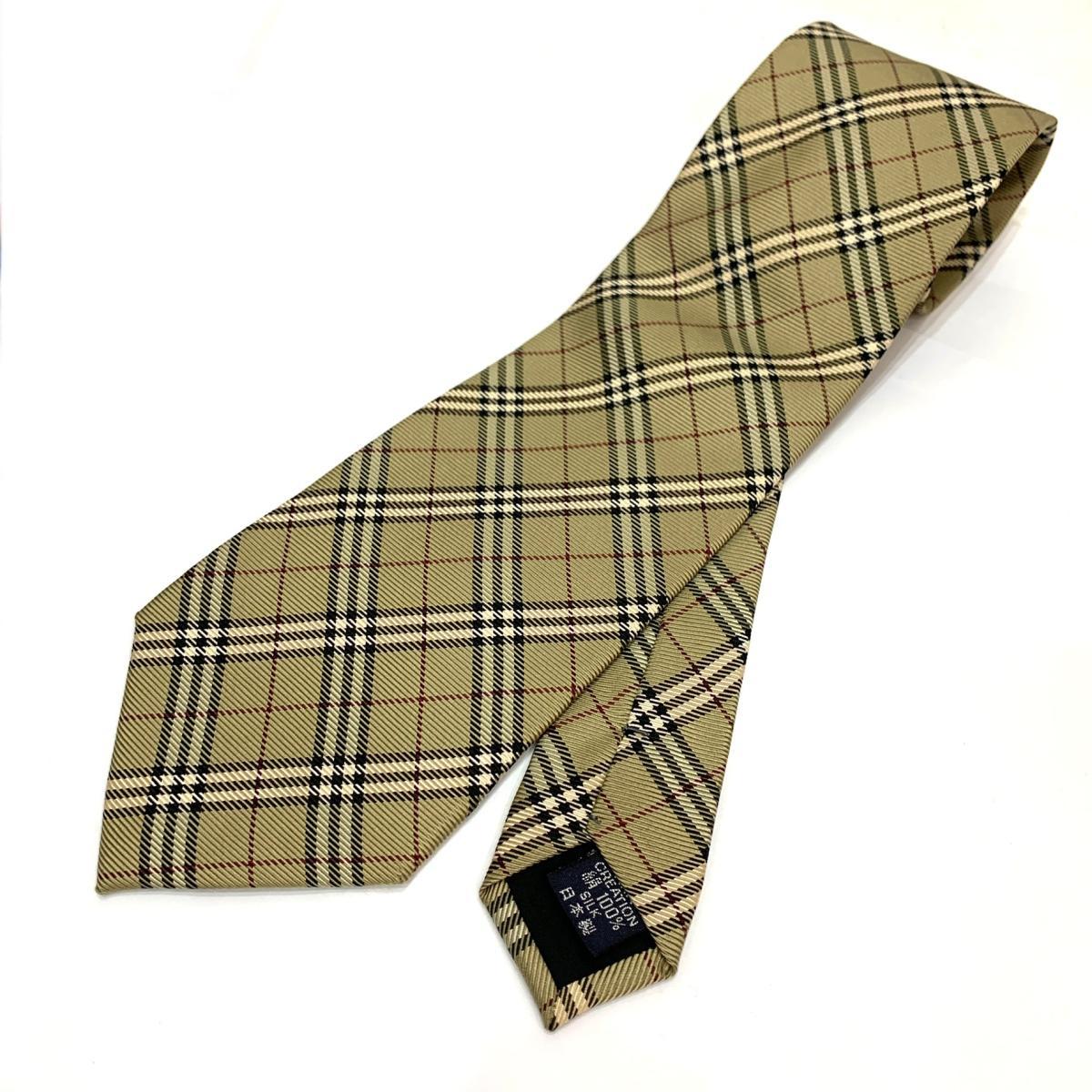 良好◇BURBERRY LONDON バーバリーロンドン ネクタイ ノバチェック
