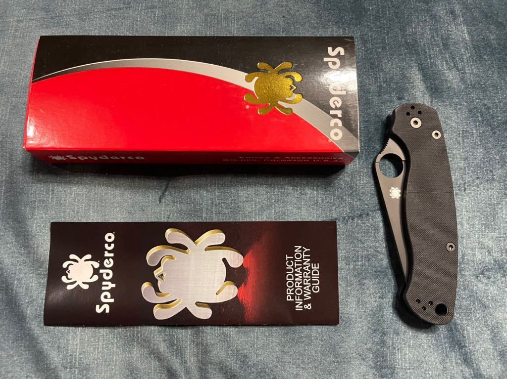 Spyderco スパイダルコ ParaMilitary 2 パラ ミリタリー2 CPM-S30V G10 ブラック