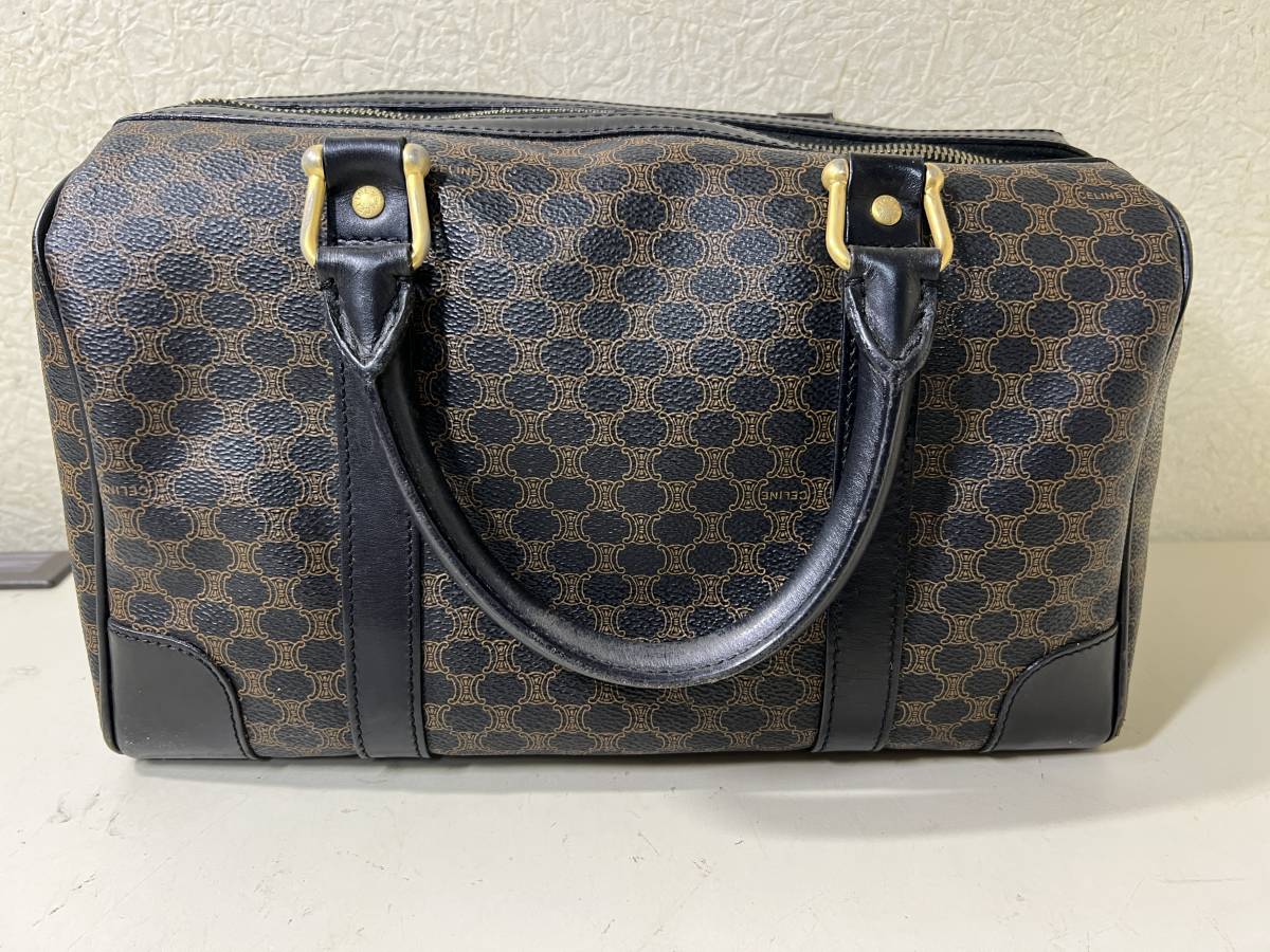 CELINE セリーヌ ミニボストンバッグ - マカダム柄ヴィンテージミニ 