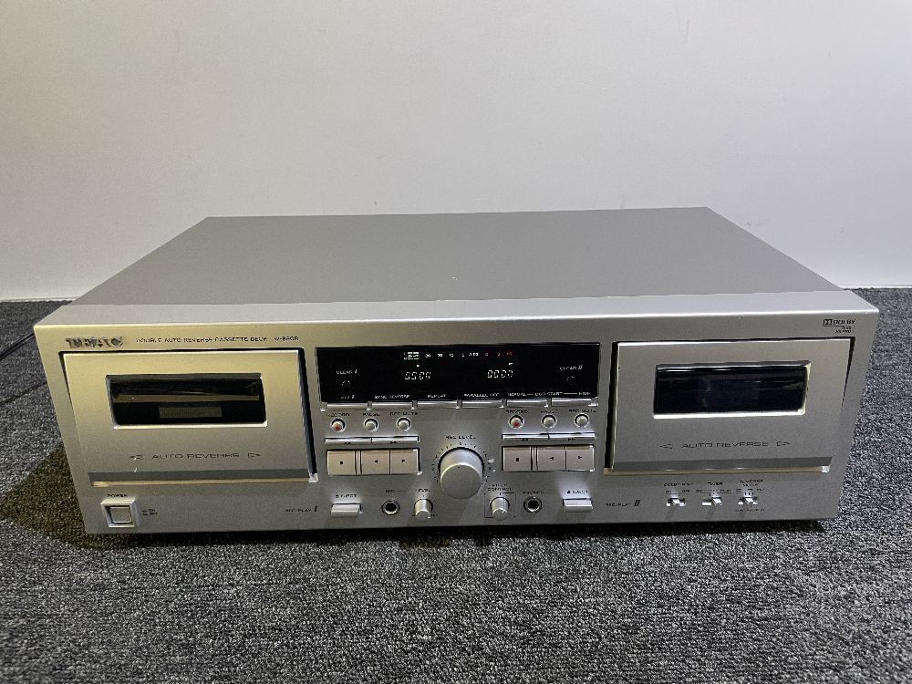 33□□ TEAC ダブルオートリバースカセットデッキ W-890R S [再生確認