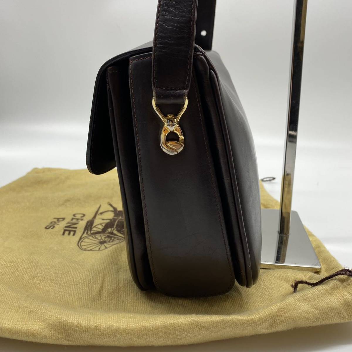 1円 極 美品 保存袋付 CELINE セリーヌ ヴィンテージ スターボール