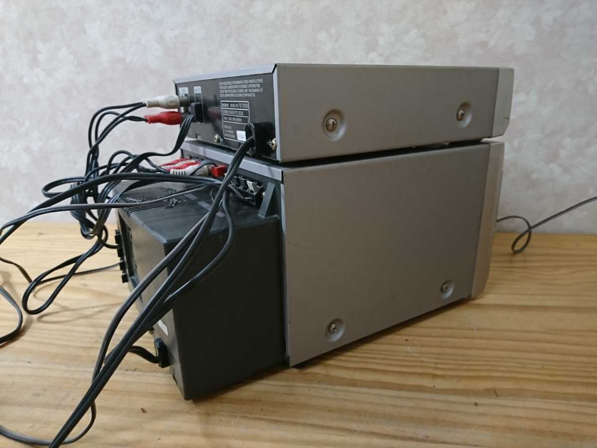 管理0954 SONY MD CD ミニコンポ HCD-MD333カセットデッキTC-TX333