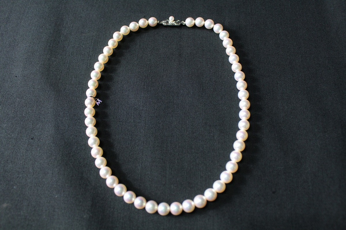 ♥MKIMOTO ミキモト 天然アコヤ真珠 K14WG ネックレス - メルカリ